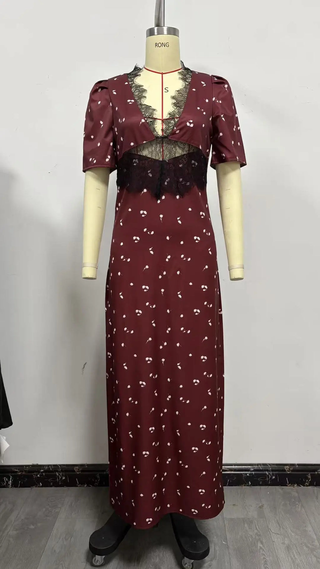 Francesca Bodycon Lace Maxi Dress
