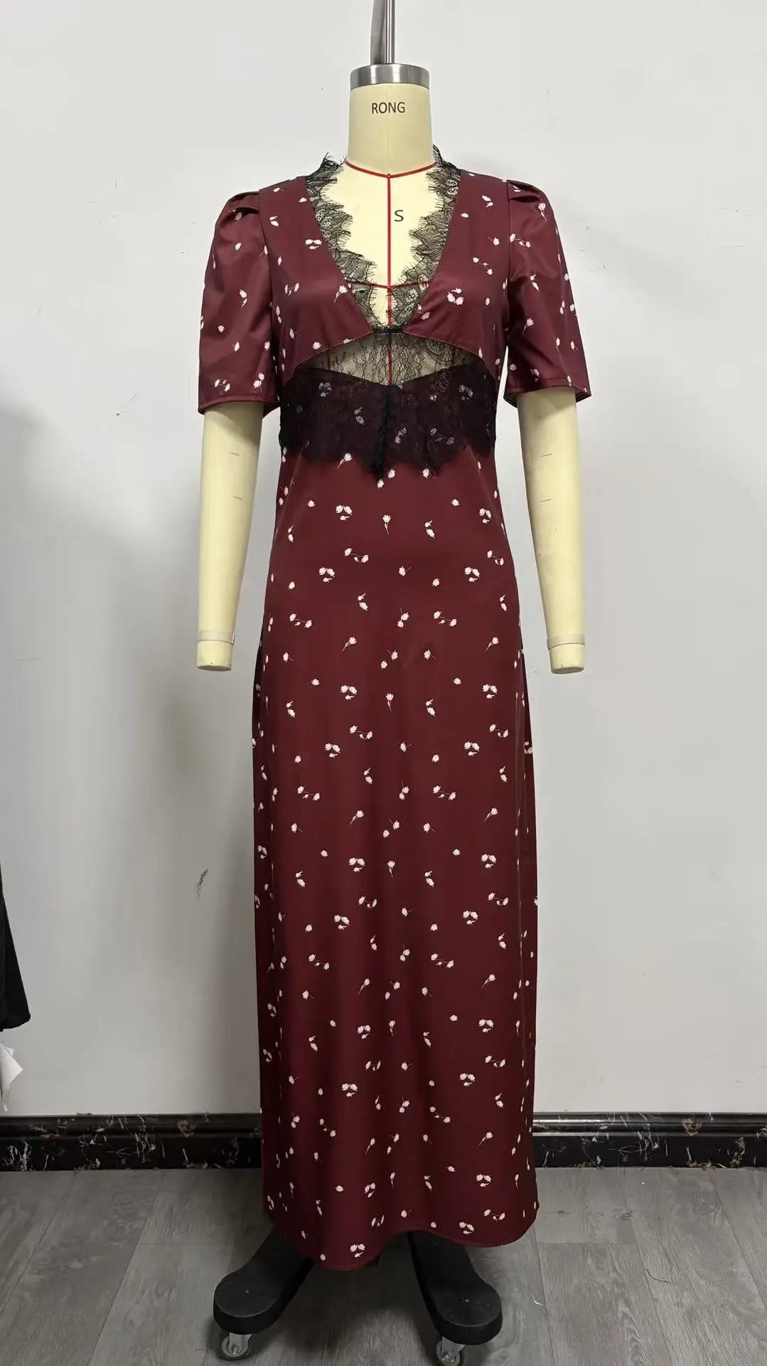 Francesca Bodycon Lace Maxi Dress