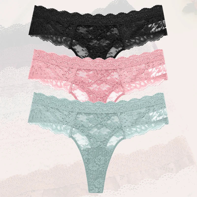 Flora Low-Rise Panty Pack Lingerie 3-piece