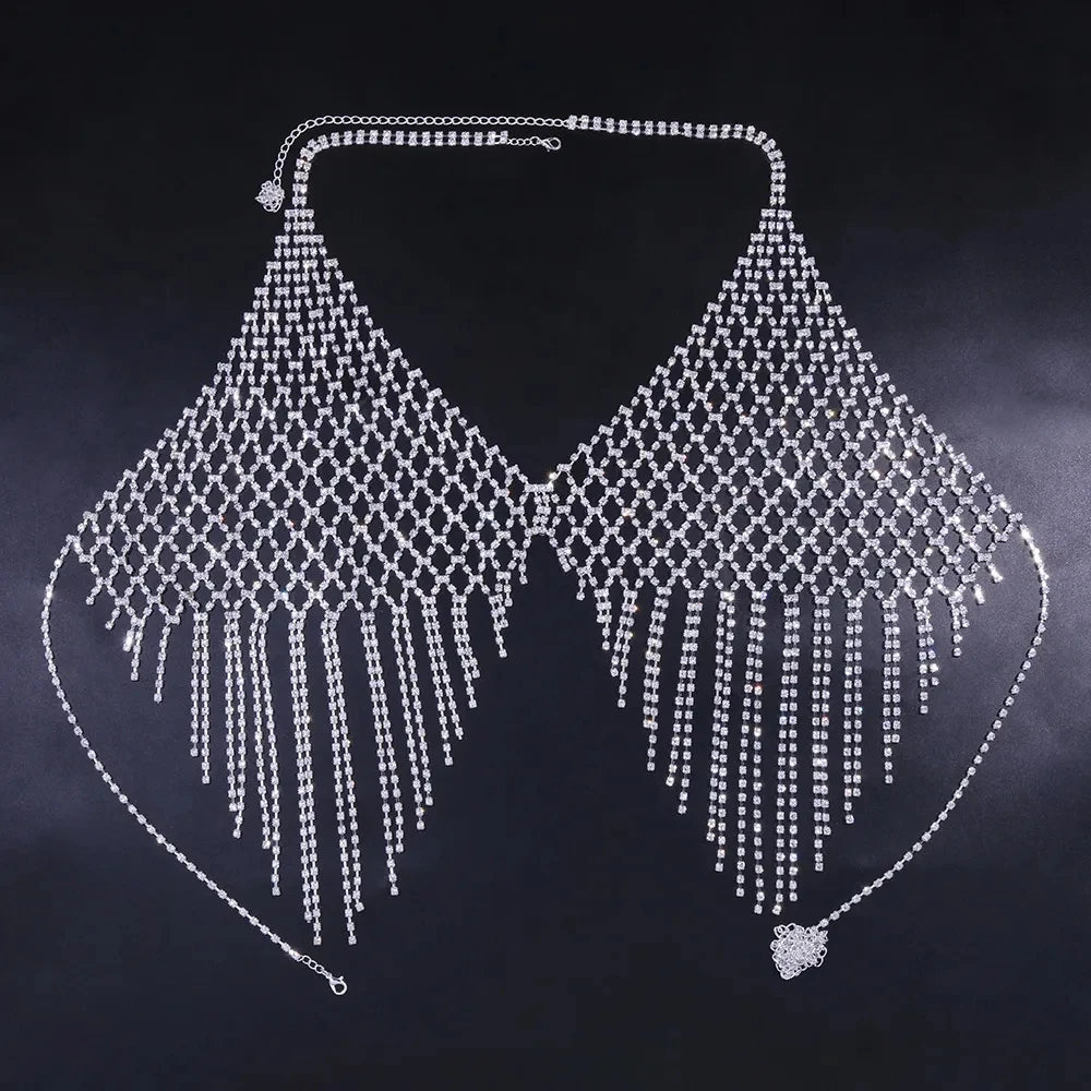 Lumière Crystal Tassel Body Chain Secondary image