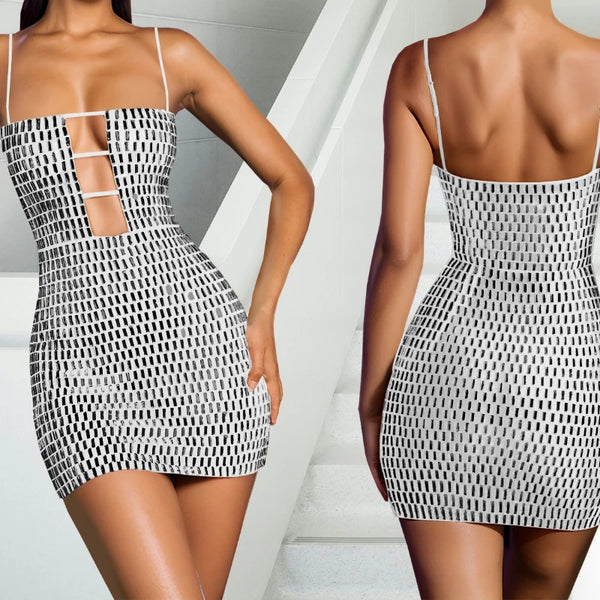 Lumi Rhinestone Camisole Mini Dress