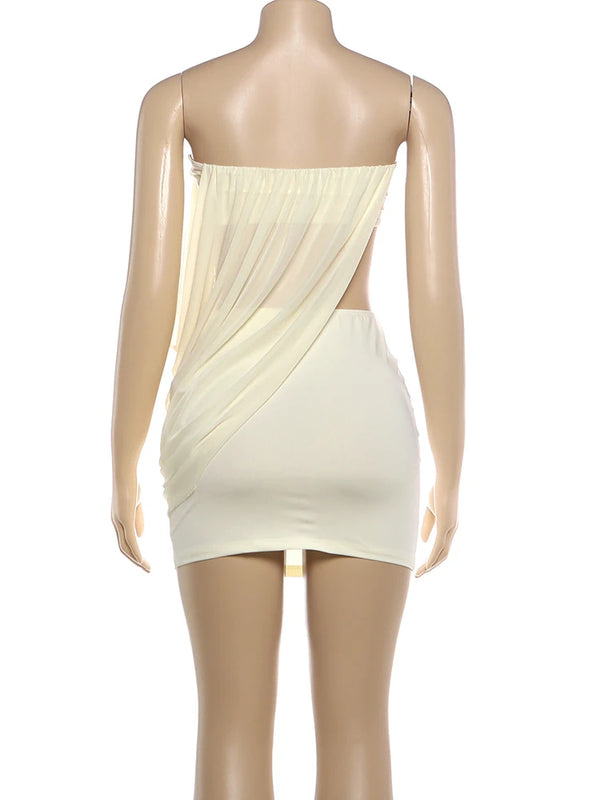 Celeste Drape Cutout Mini Dress