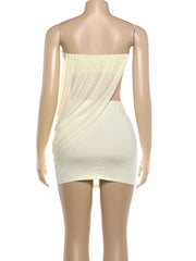 Celeste Drape Cutout Mini Dress