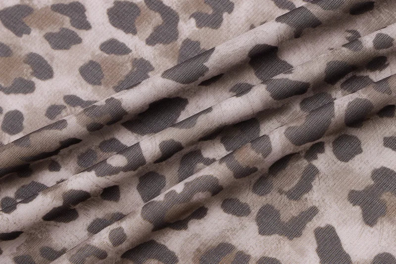 Leonie Leopard Mesh Bandeau Top & Midi Skirt Separates
