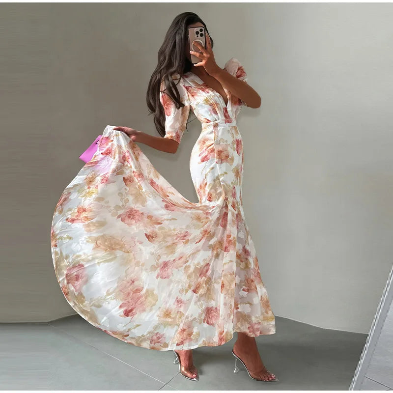 Honora Bodycon Long-Sleeve Maxi Dress