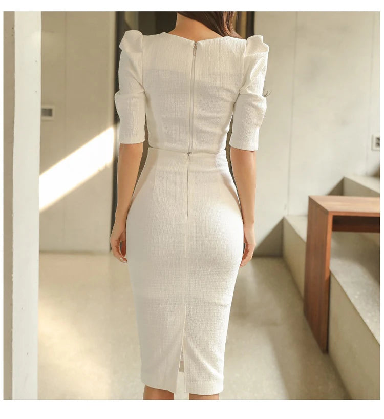 Verity Bodycon Midi Skirt Set Two-piece