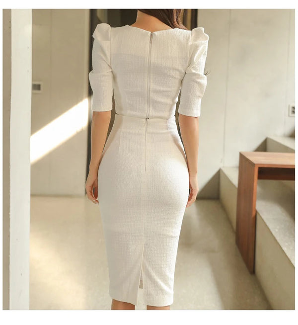 Verity Bodycon Midi Skirt Set Two-piece