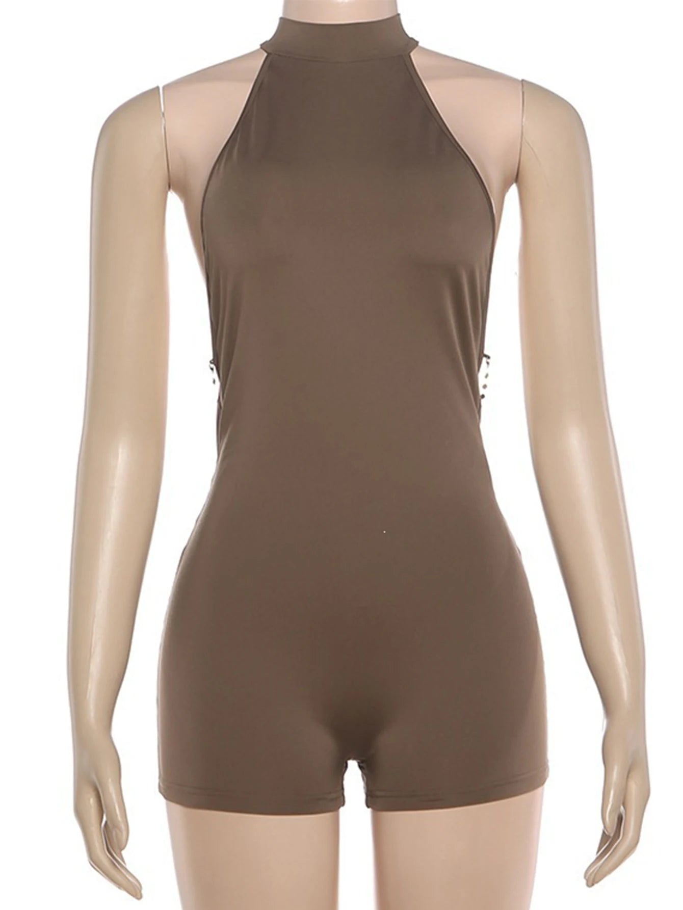 Saskia Sequin Backless Bodycon Playsuit One-piece