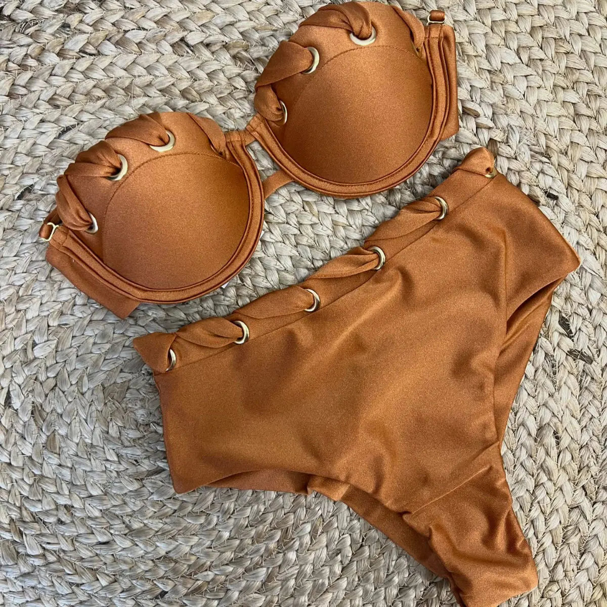 Carmela Crochet High-Cut Bikini Two-piece
