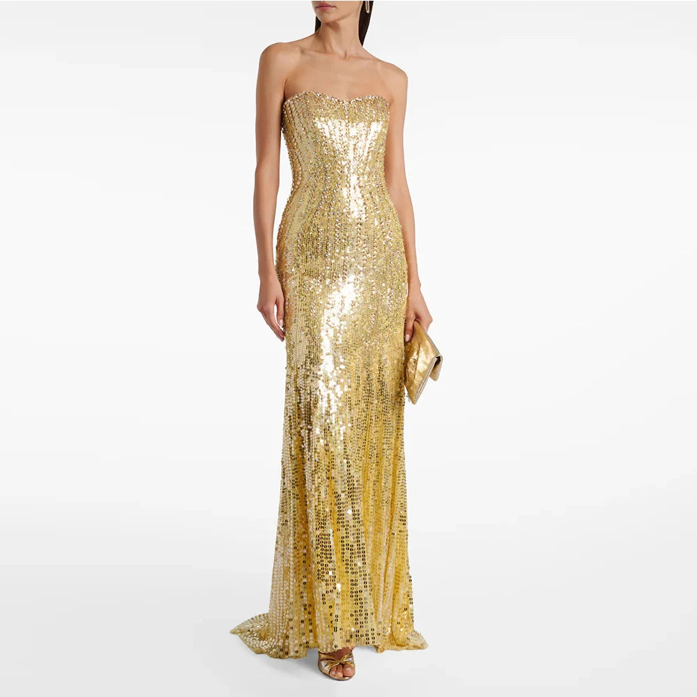 Seraphina Sequin Mermaid Maxi Gown