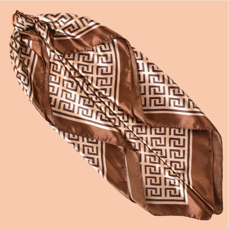 Marlena Letter-Print Square Scarf