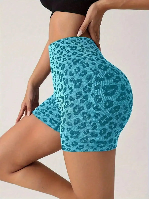 Sienna Leopard Scrunch Biker Shorts One-piece