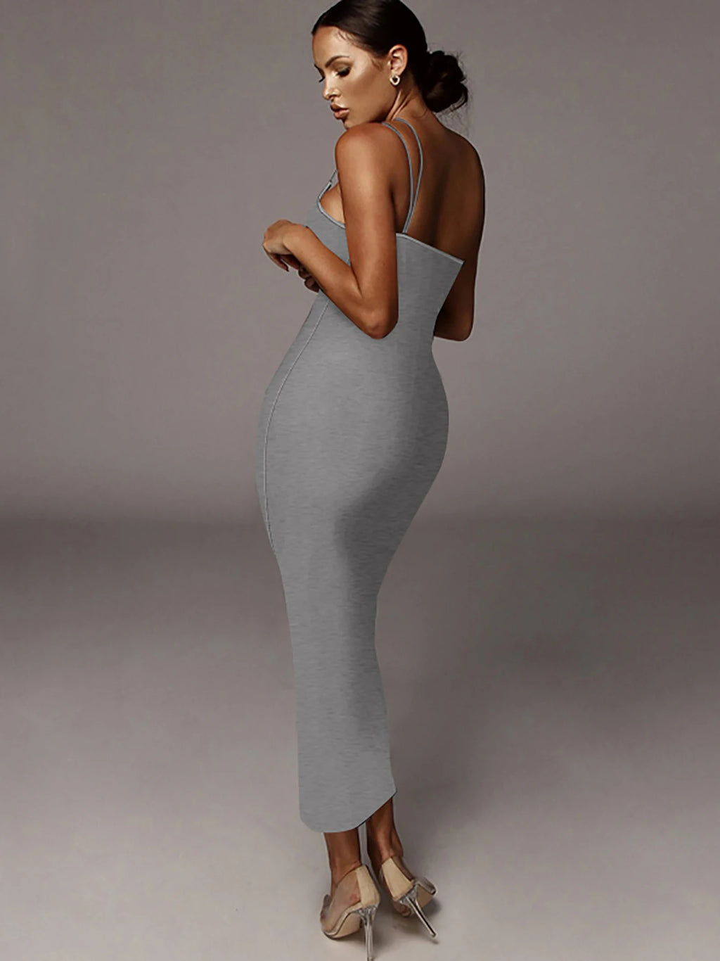 Dulzura Women Party Club Evening Streetwear Leopard Bodycon Midi Dress 2024 Summer Clothes Wholesale Items For Business