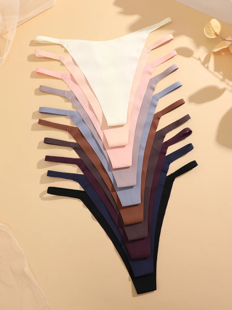Silque Seamless G-String Panty Pack Lingerie 4-piece