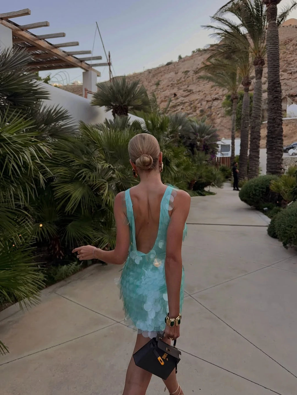 Nova Sequin Backless Mini Dress