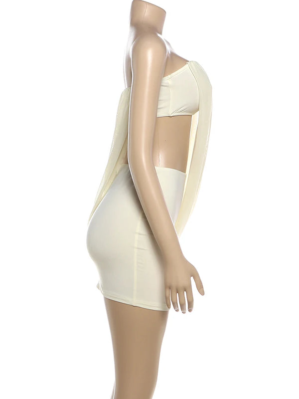 Celeste Drape Cutout Mini Dress