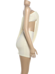 Celeste Drape Cutout Mini Dress