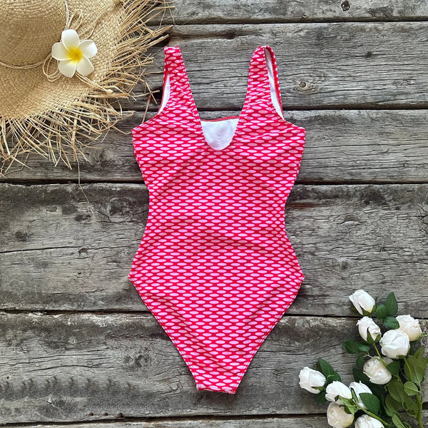 2022 New One Piece Swimsuit Sexy Cartoon Printed Swimwear Women Bathing Suit Beach Backless Monokini Swimsuit Female