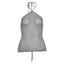 Aria Golden Glow Halter Knit Party Top