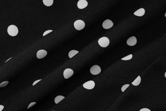 Isabella Riviera Polka Dot One-Shoulder Halter Ruffle Mini Dress