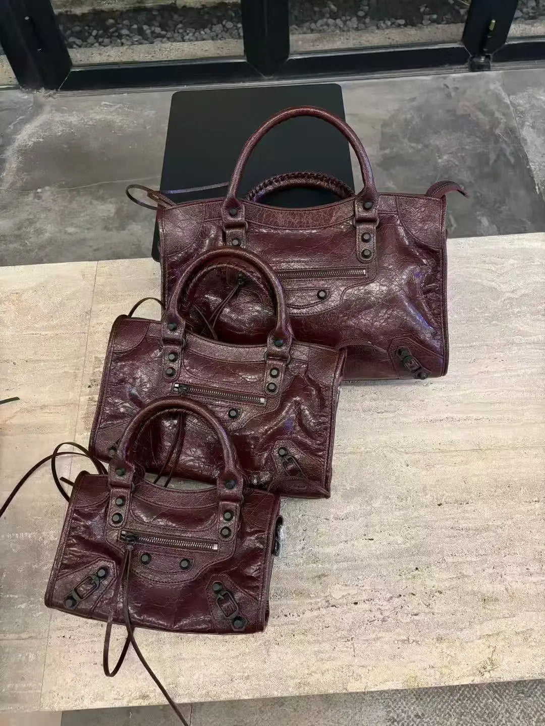 Colette Rivet Leather Moto Bag