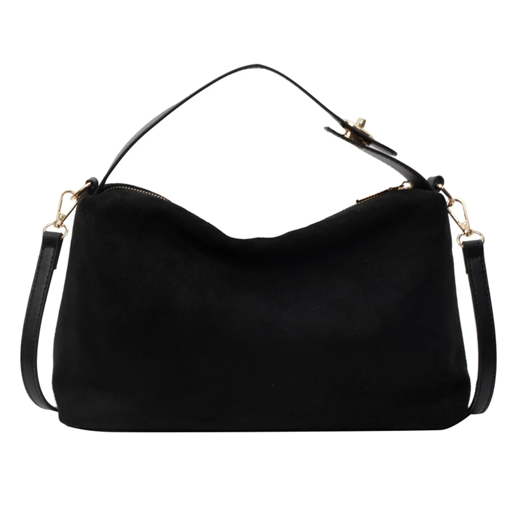 Moira Faux-Suede Boston Bag