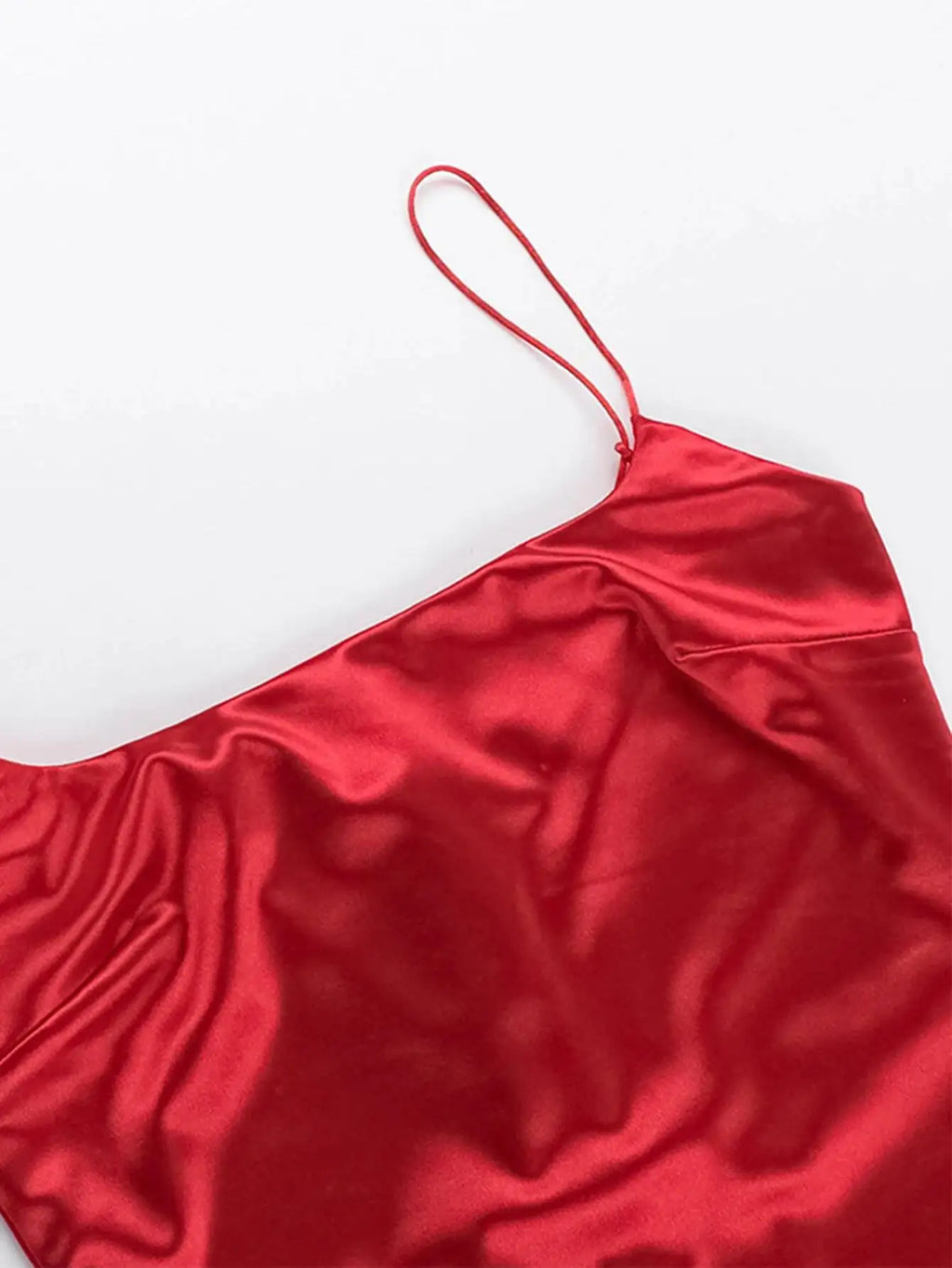 Annelie Satin Backless Cami Slip Mini Dress