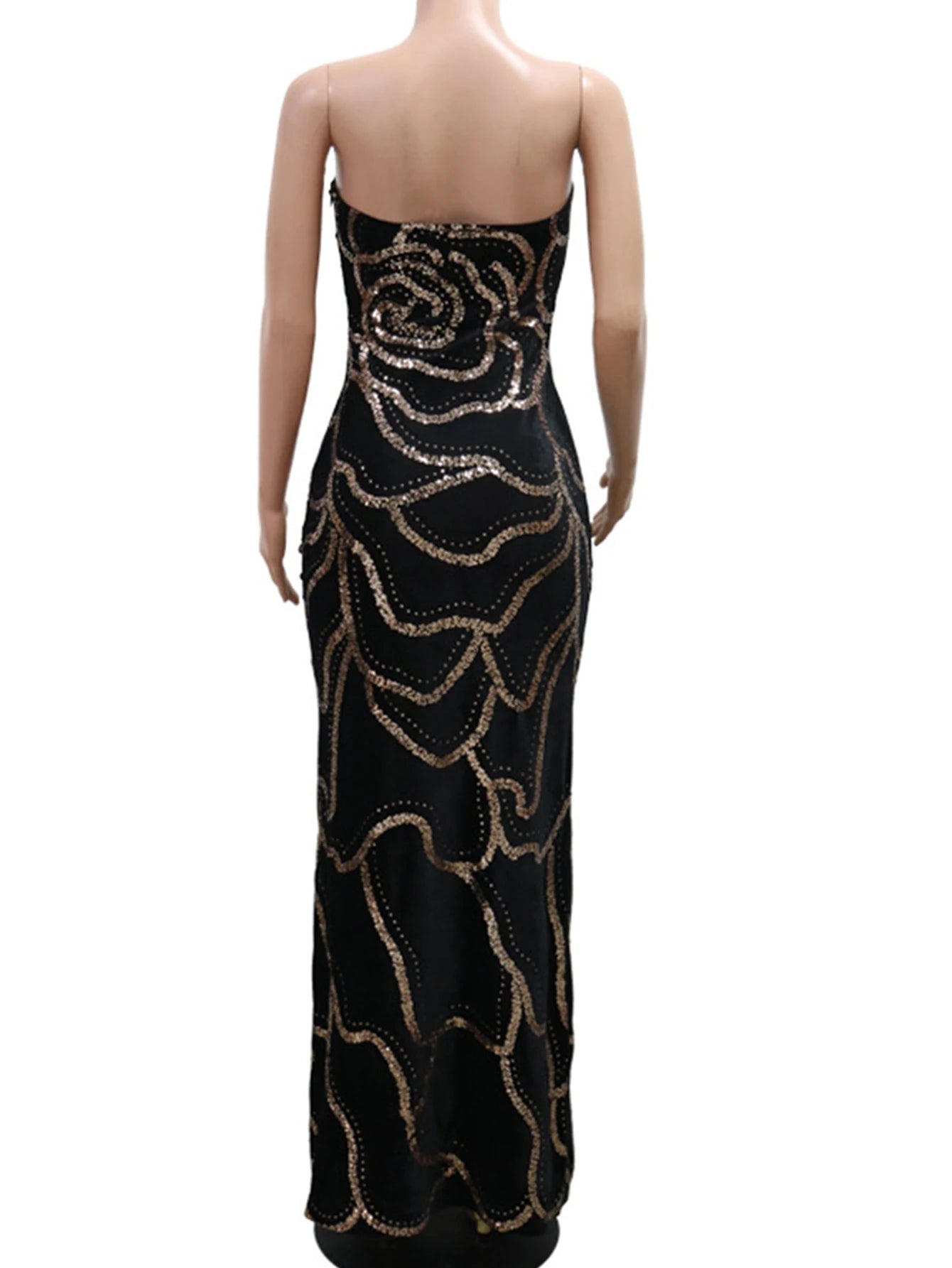 Catriona Sequin Strapless Bodycon Maxi Dress Secondary image