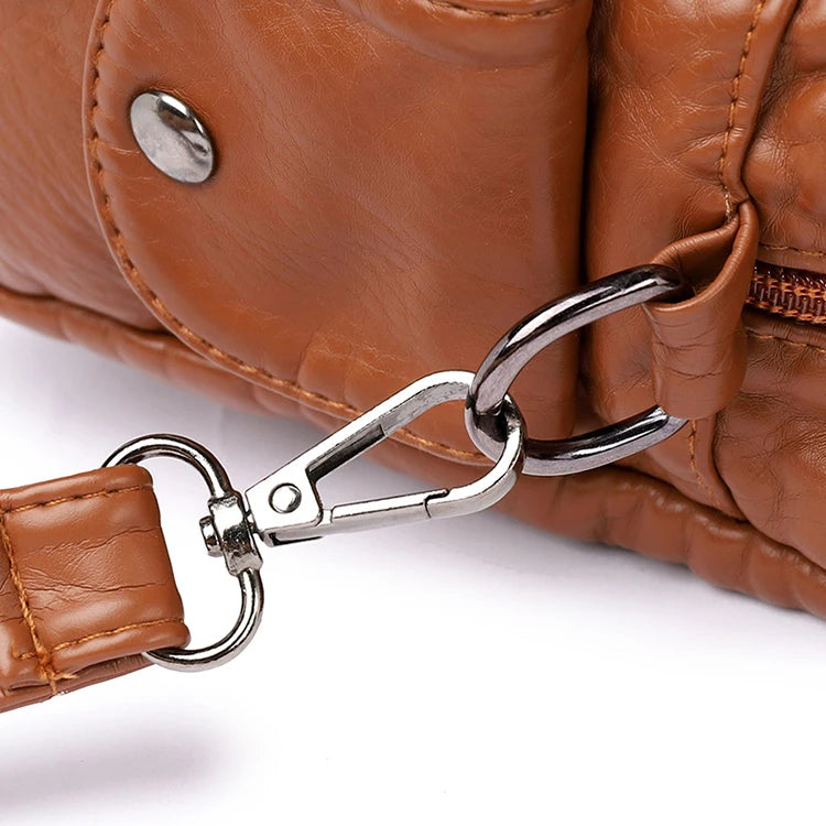 Desislava Textured Convertible Shoulder Handbag