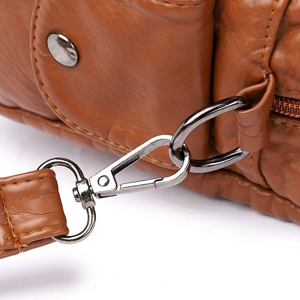 Desislava Textured Convertible Shoulder Handbag