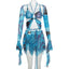 Gwynedd Y2K Ruffle Tie-Dye Crop Top & Wrap Mini Skirt Set