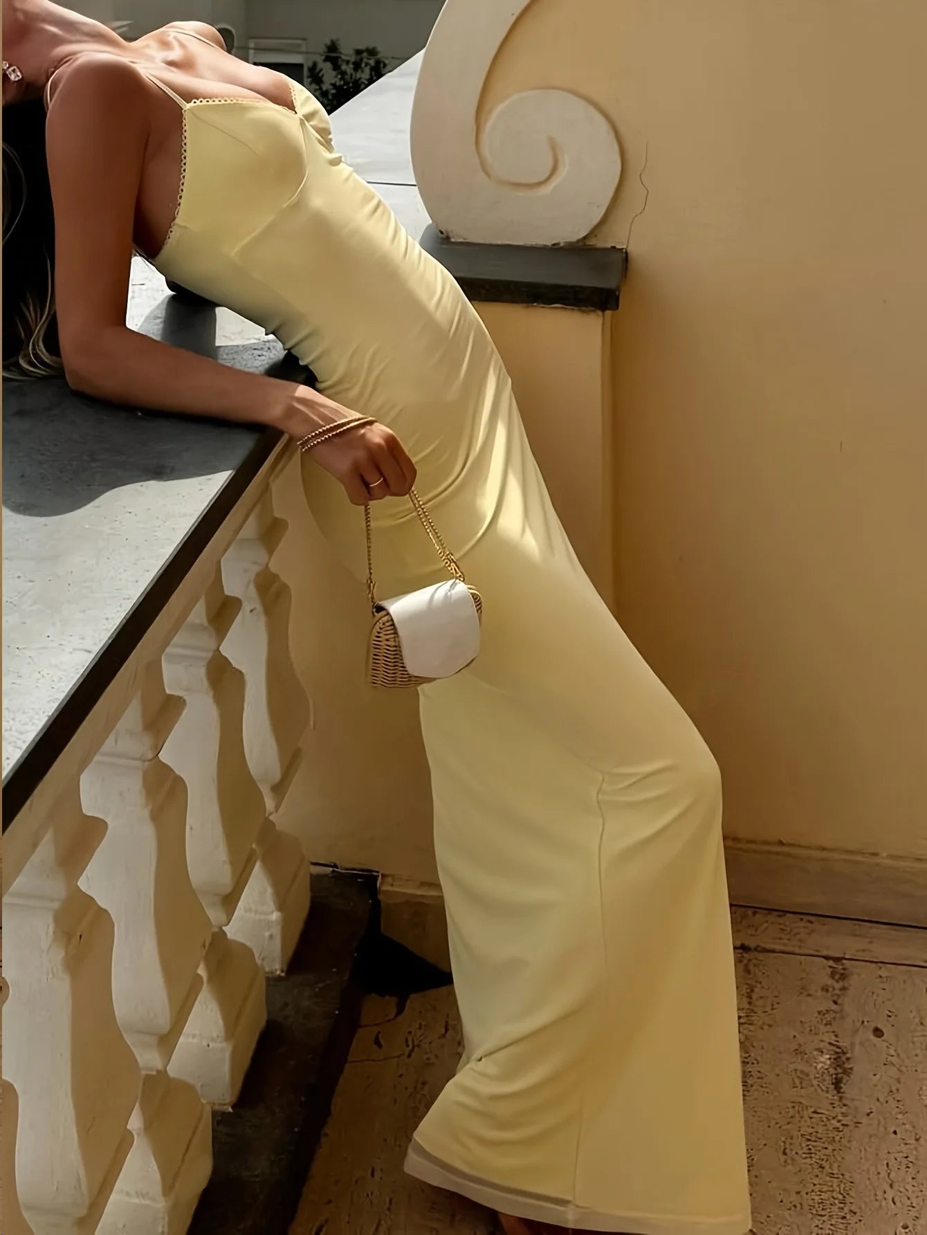 Isabella Soleil Yellow Maxi Dress