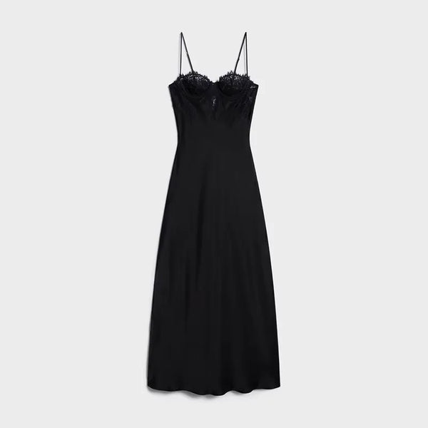Sexy Women's Dress Halter Sleeveless Lace Patchwork Slim Dresses Female 2026 Summer Party Evening Fashion Elegant Lady Outfit