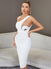 Sophia's Summer White Bodycon Dress