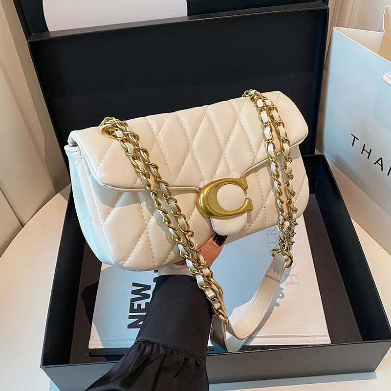 Colette Quilted Chain Evening Clutch Secondary image