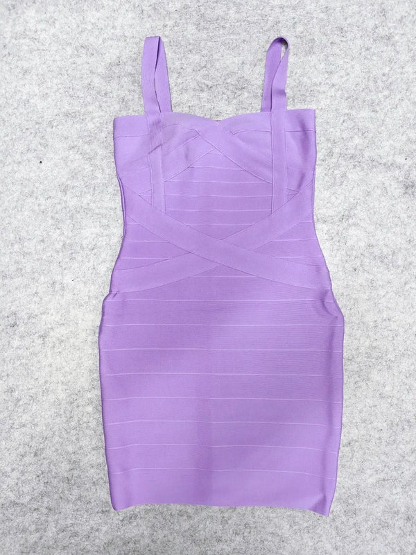 Calista Spaghetti-Strap Bandage Mini Dress