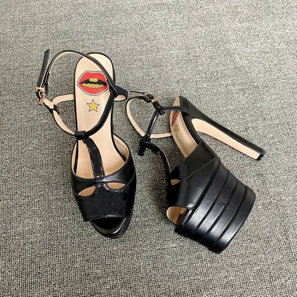 Amabel Transparent Rhinestone Stiletto Sandals