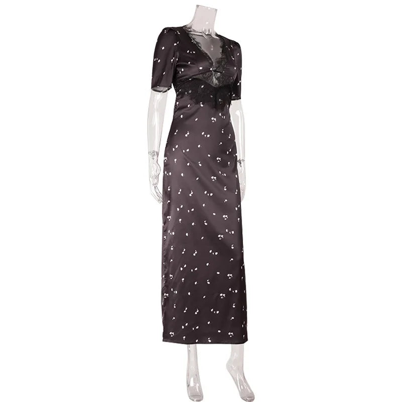 Francesca Bodycon Lace Maxi Dress