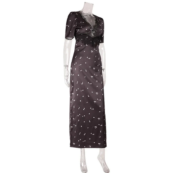 Francesca Bodycon Lace Maxi Dress