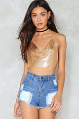 Sequin Rhinestone Bra Women Tee Gothic Blusas Corset Ladies Shirt Camis Party Woman Clothes y2k Crop Tops Ropa Club Tank Top