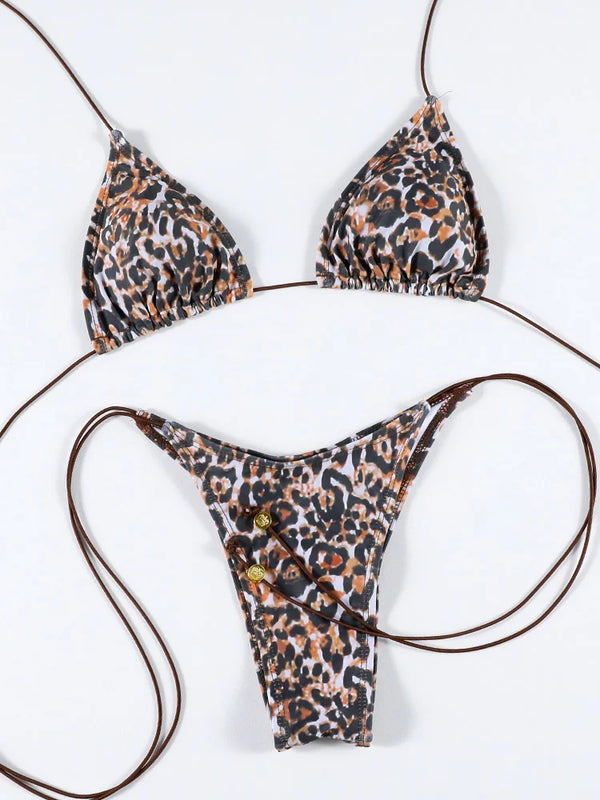 ZRTAK Swimsuit Women Swimwear Triangle Bikini Set Bandage Bathing Suit Sexy Biquini Brazilian Beachwear Bikinis Two Piece Suit