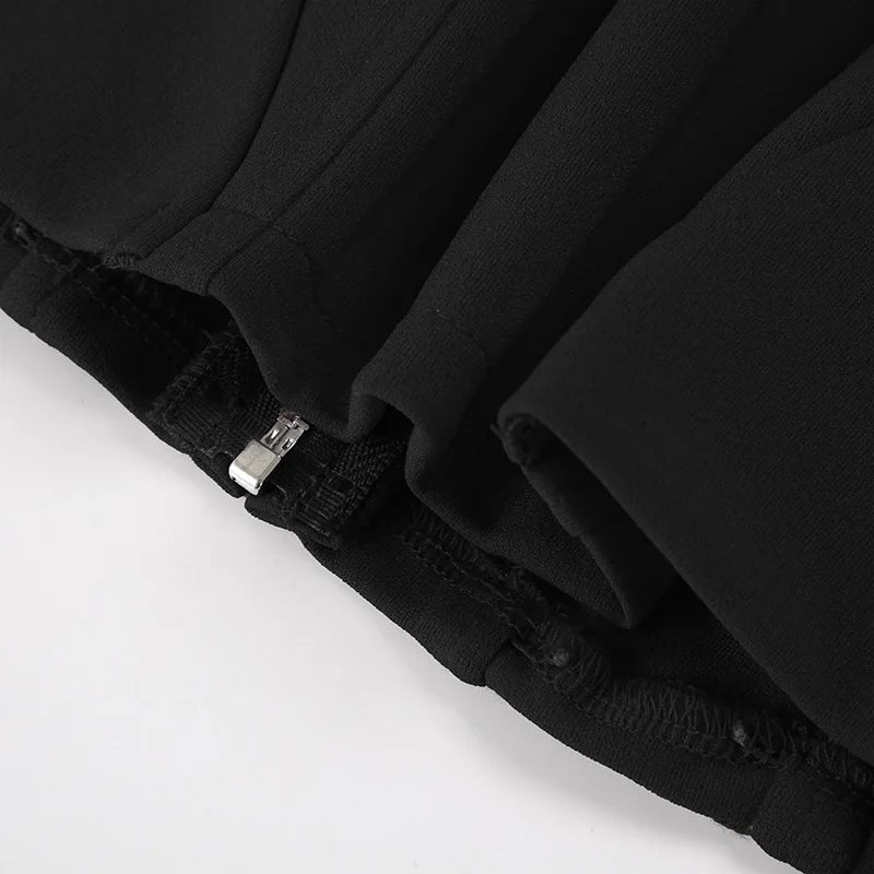 Xanthe Zipper Halter Crop Top One-piece