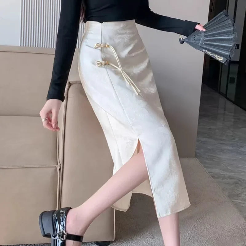 Valeria Elegant Midi Skirt One-piece