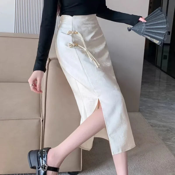 Valeria Elegant Midi Skirt One-piece