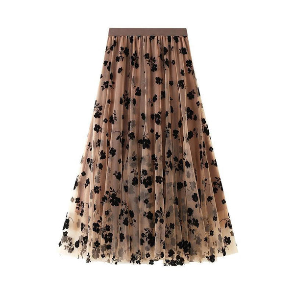 Nadia A-Line Floral Midi Skirt One-piece