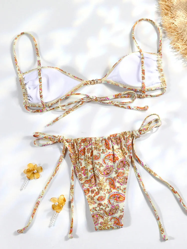 Livia Printed Push-Up Bikini Two-piece