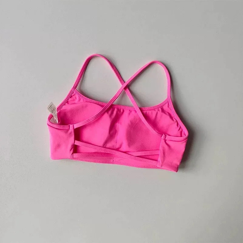 Vera Cross-Back Quick-Dry Sports Bra Top One-piece