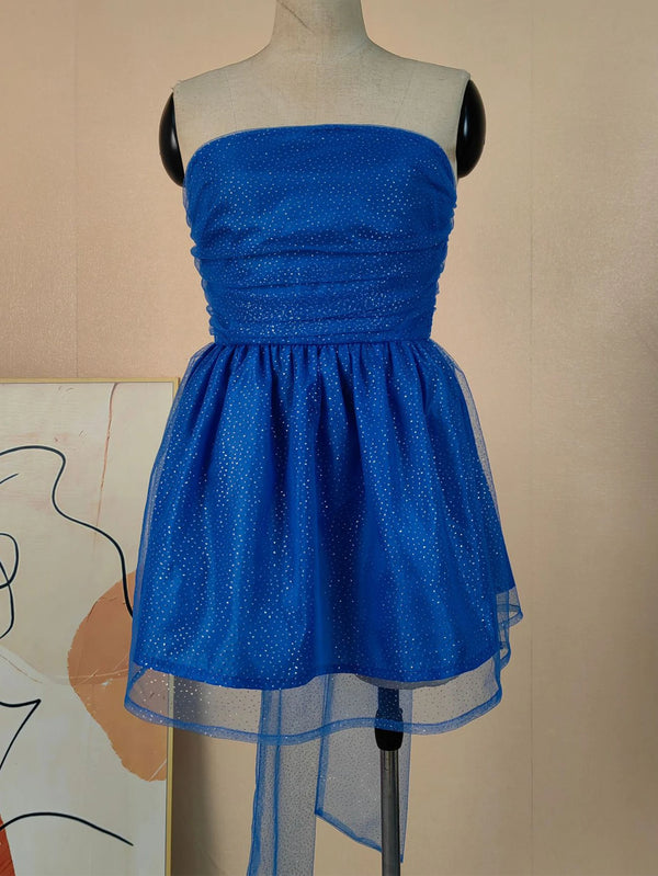 Adeline Mesh Strapless Mini Dress