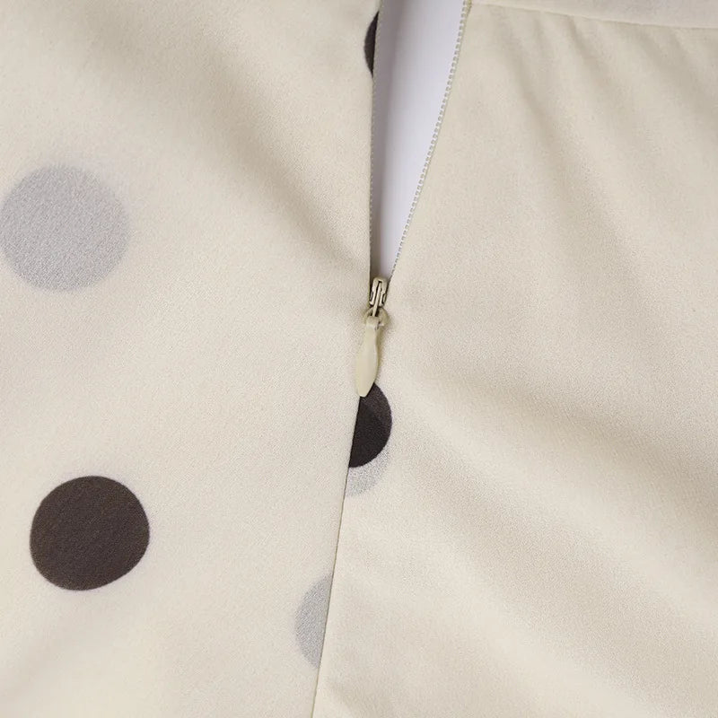 Poppy Polka-Dot Halter A-Line Mini Dress