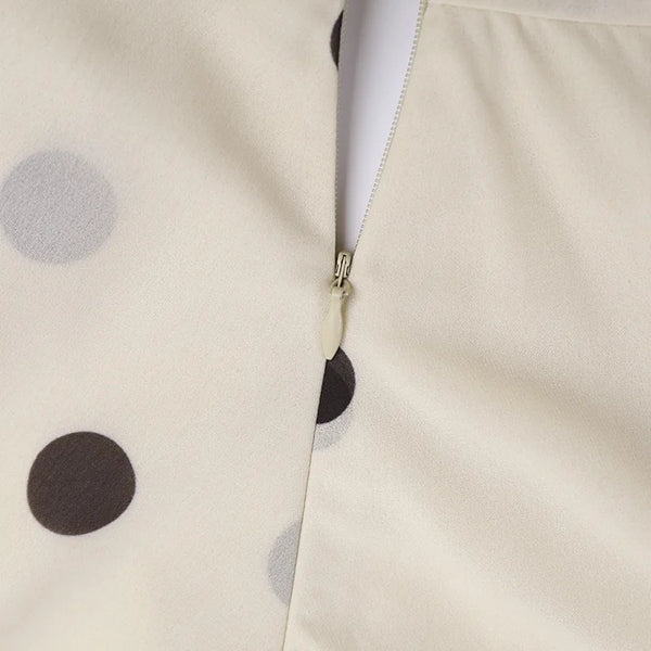 Poppy Polka-Dot Halter A-Line Mini Dress